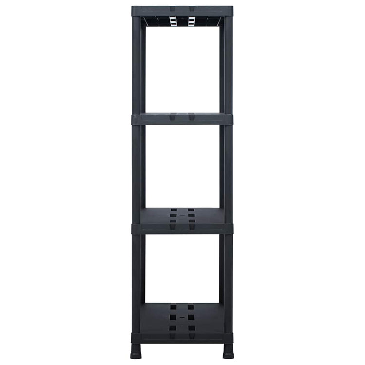 VIDAXL -LAGE RARK 220 kg 90x40x138 cm Kunststoff schwarz