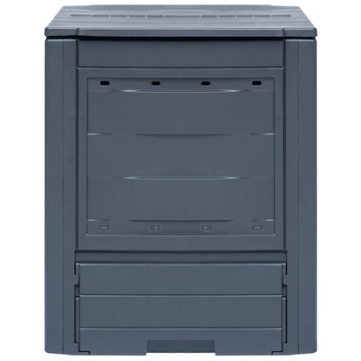 Vidaxl -Kompostbehälter 260 L 60x60x73cm Grau