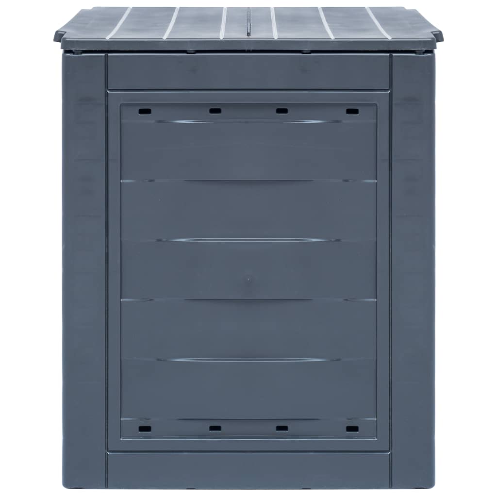Vidaxl -Kompostbehälter 260 L 60x60x73cm Grau
