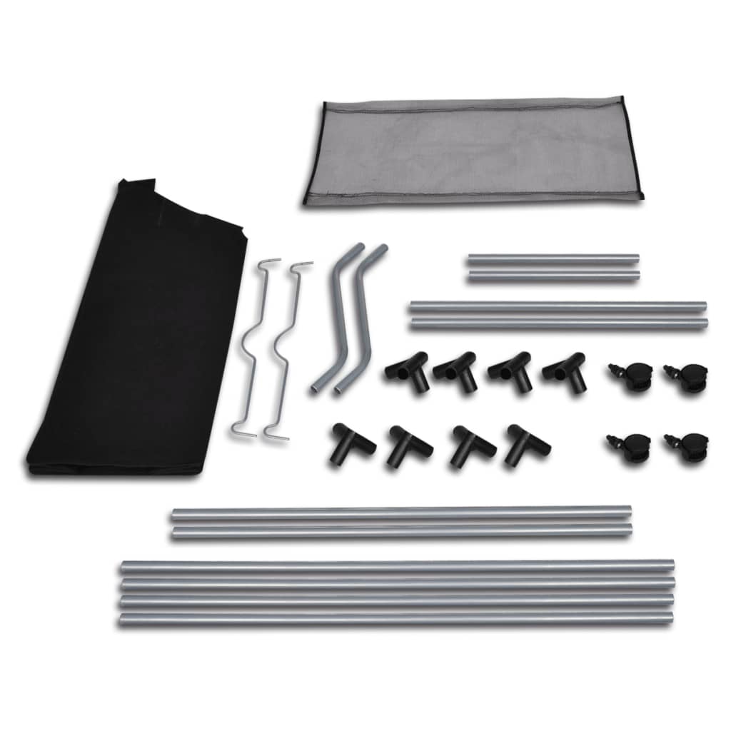 Vidaxl WASS SOURTERS mit Taschen 2 St schwarz und grau