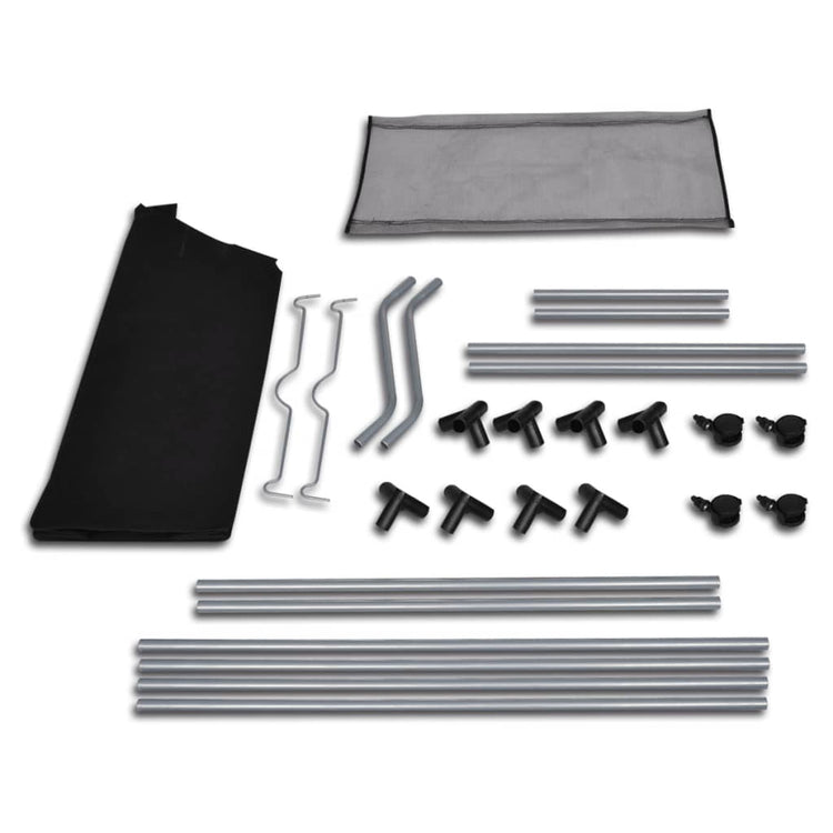 Vidaxl WASS SOURTERS mit Taschen 2 St schwarz und grau