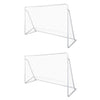Vidaxl -Fußballtore 2 PCs 240x90x150 cm Stahl