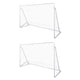 Vidaxl -Fußballtore 2 PCs 240x90x150 cm Stahl