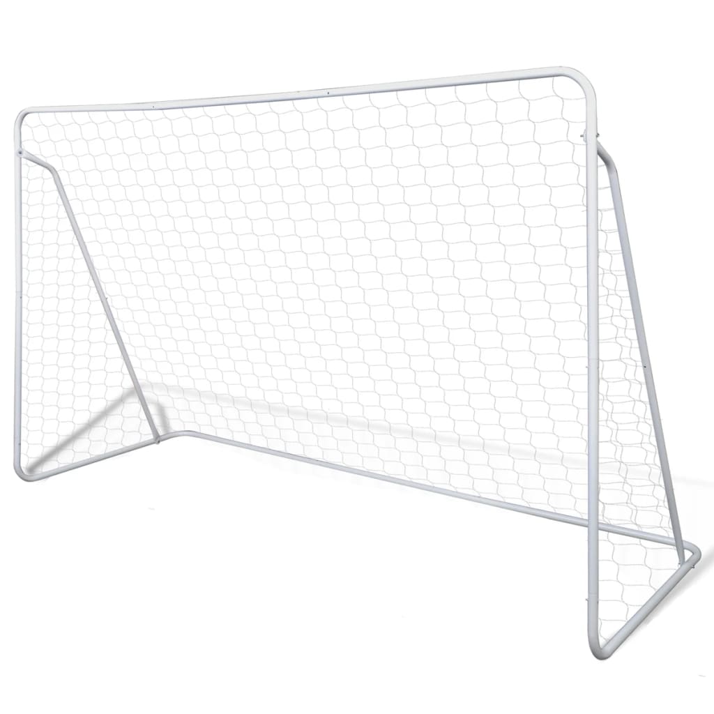 Vidaxl -Fußballtore 2 PCs 240x90x150 cm Stahl