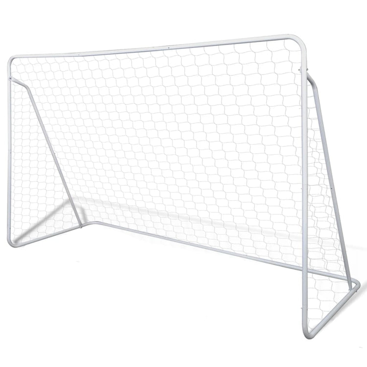 Vidaxl -Fußballtore 2 PCs 240x90x150 cm Stahl
