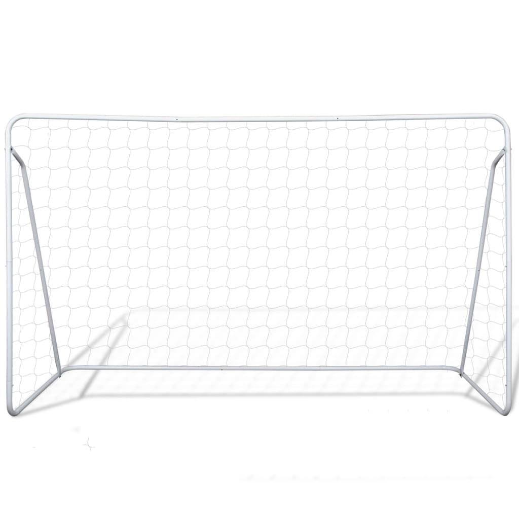 Vidaxl -Fußballtore 2 PCs 240x90x150 cm Stahl