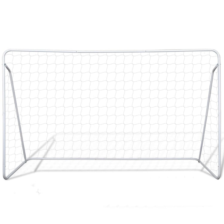 Vidaxl -Fußballtore 2 PCs 240x90x150 cm Stahl