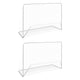 Vidaxl -Fußballtore 2 ST mit Netzen 182x61x122 cm Stahlweiß