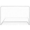 Vidaxl -Fußballtore 2 ST mit Netzen 182x61x122 cm Stahlweiß