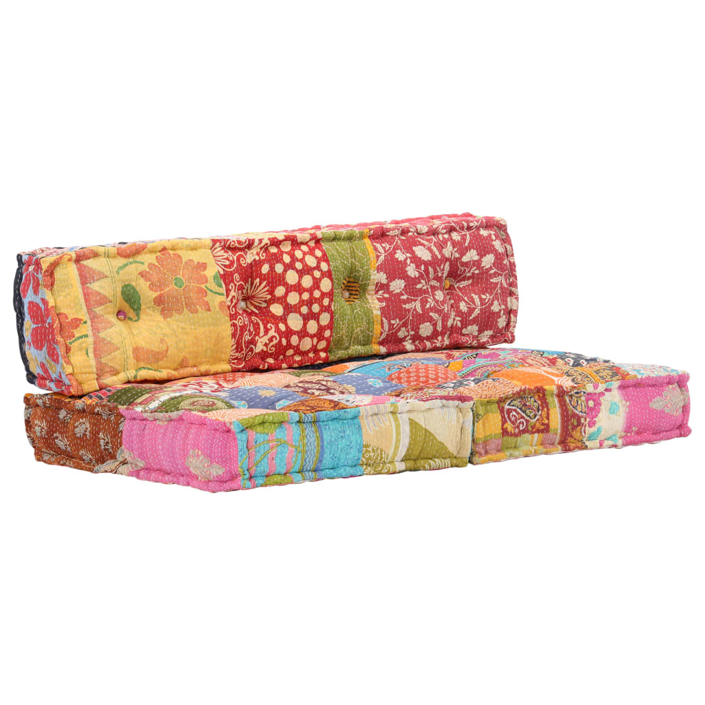Vidaxl Pouf Fabric Patchwork