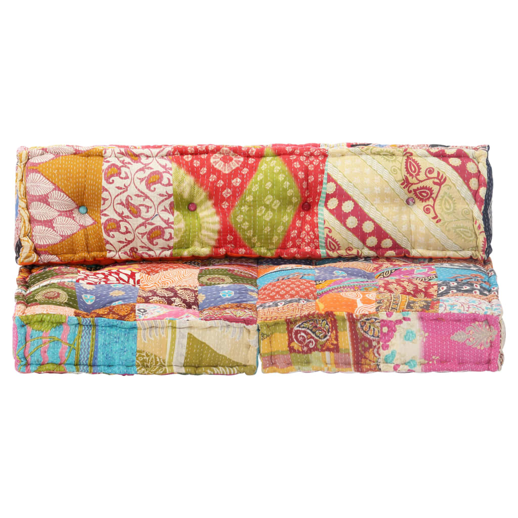 Vidaxl Pouf Fabric Patchwork