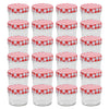 Vidaxl -Marmeladengläser mit roten Deckeln 24 St 110 ml Glas