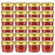 Vidaxl -Marmeladengläser mit goldfarbenen Deckeln 24 St 110 ml Glas