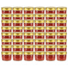 Vidaxl -Marmeladengläser mit goldgeläuteten Deckeln 48 Stcs 110 ml Glas