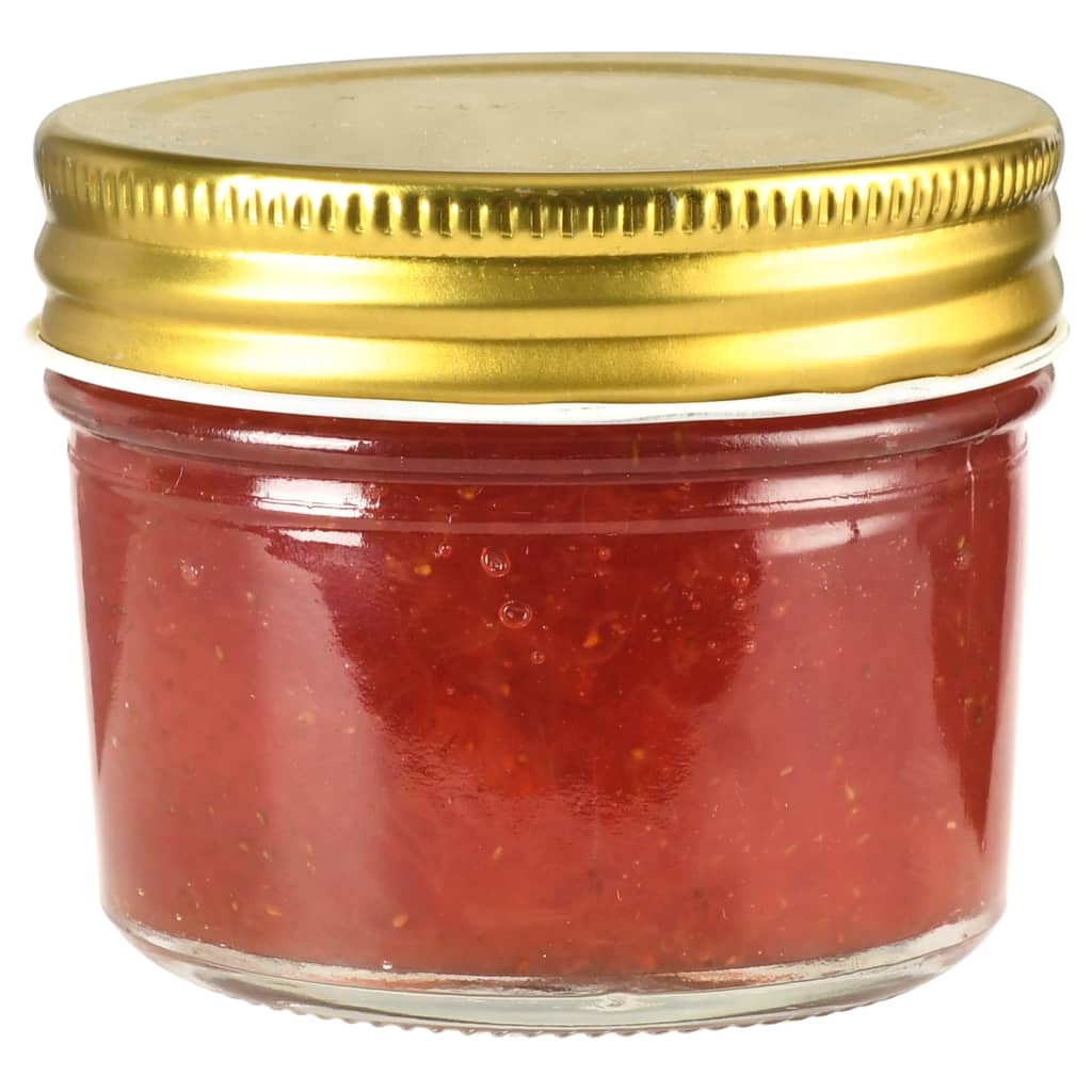 Vidaxxl Marmeladengläser mit goldfarbenem Deckel 96 Stück 110 ml Glas