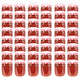 Vidaxl -Marmeladengläser mit roten Deckeln 48 Stcs 230 ml Glas