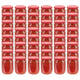 Vidaxl -Marmeladengläser mit roten Deckeln 48 Stcs 230 ml Glas