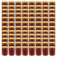 Vidaxl -Marmeladengläser mit goldfarbenen Deckeln 96 ST 230 ml Glas
