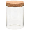 Vidaxl -Aufbewahrungstöpfe mit Korkdeckel 6 ST 650 ml Glas