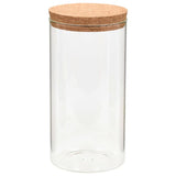 Vidaxl -Aufbewahrungstöpfe mit Korkdeckel 6 ST 1100 ml Glas - afbeelding 3