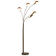 Vidaxl Lampe stehend 5xe14 200 cm silberfarben