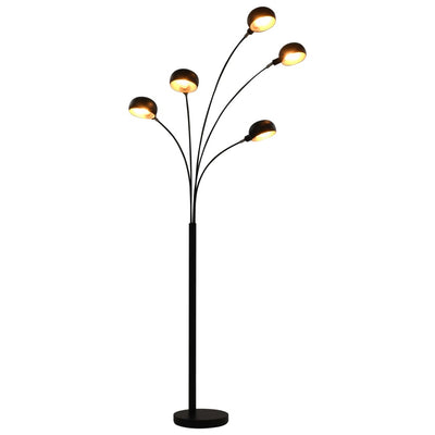 Vidaxl -Lampe 5XE14 200 cm Schwarz und Gold