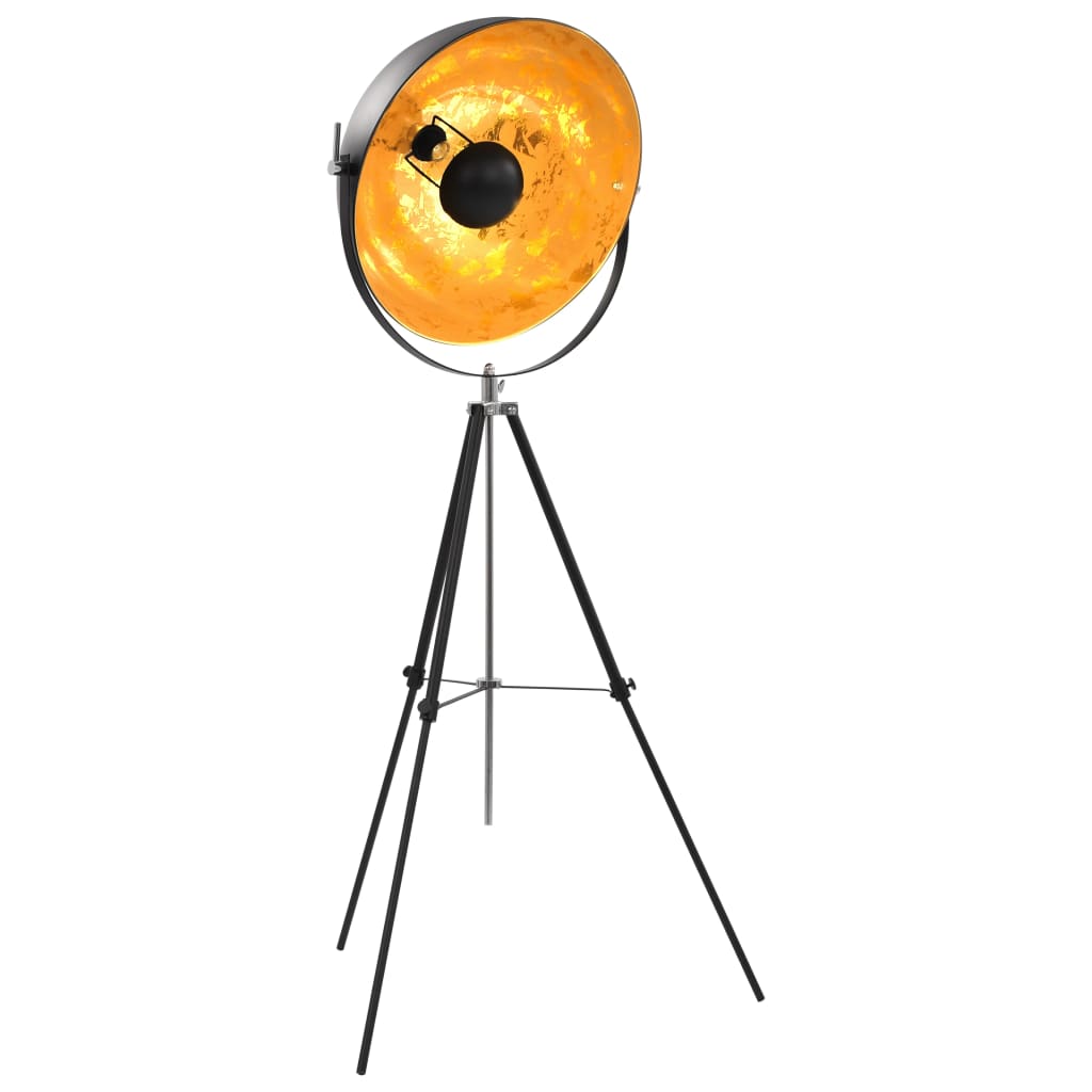 Vidaxl -Lampe stehend E27 51 cm Schwarz und Gold
