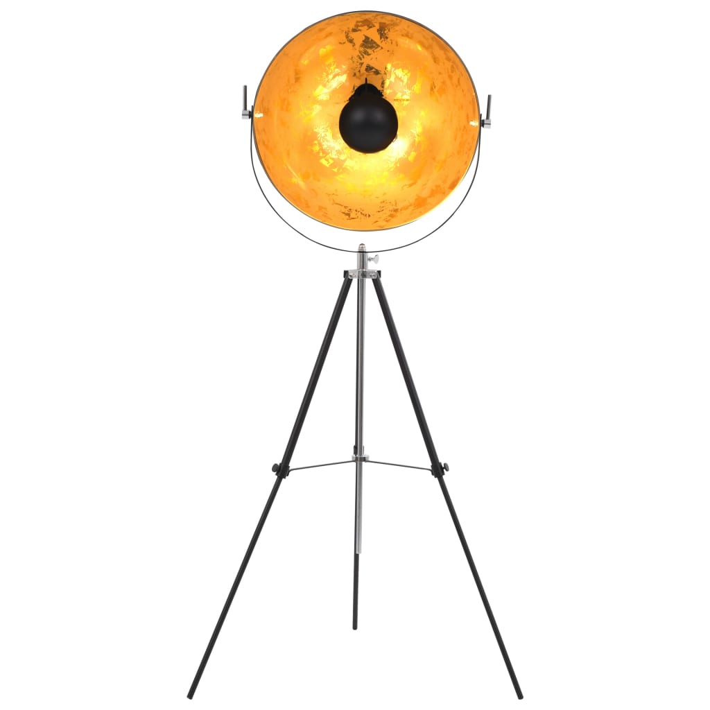 Vidaxl -Lampe stehend E27 51 cm Schwarz und Gold