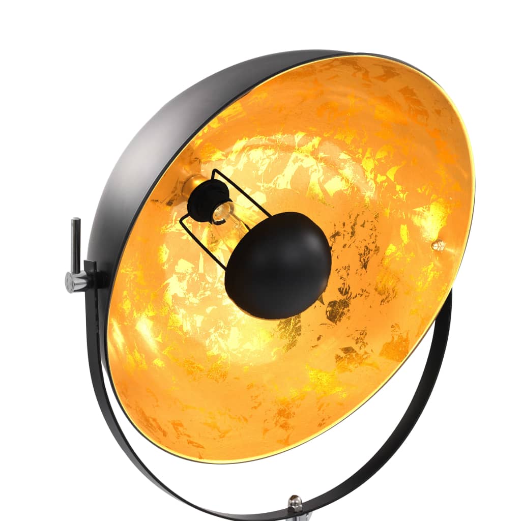 Vidaxl -Lampe stehend E27 51 cm Schwarz und Gold