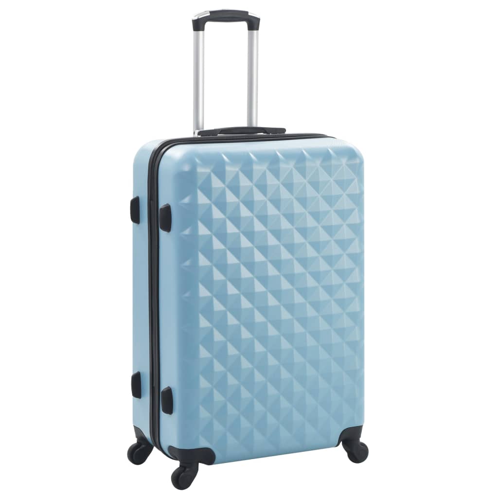 Vidaxl 3-teiliges hartes Gepäckblau
