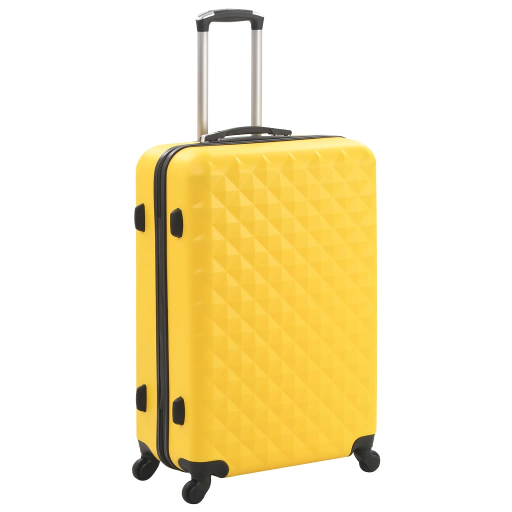 Vidaxl 3-teiliges Hartschalenkoffer-Set ABS gelb