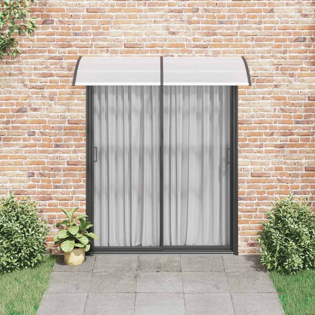 VIDAXL -Tür -Baldachin 200x75 cm PC schwarz und transparent