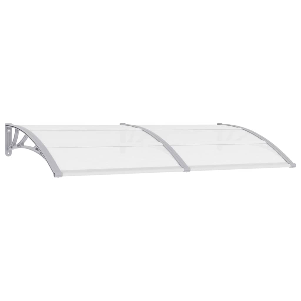 VIDAXL -Tür -Baldachin 200x75 cm PC grau und transparent