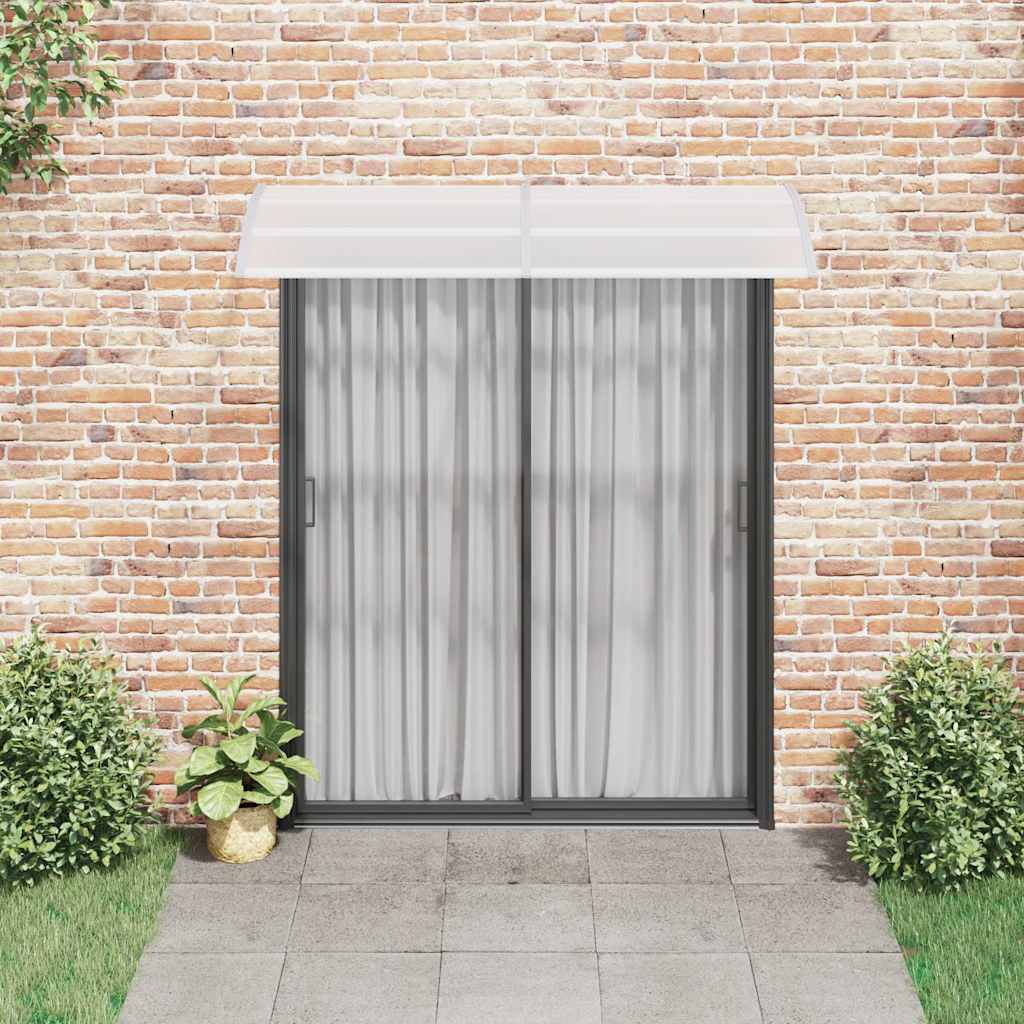 VIDAXL -Tür -Baldachin 200x75 cm PC grau und transparent