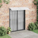 VIDAXL -Tür -Baldachin 200x75 cm PC grau und transparent