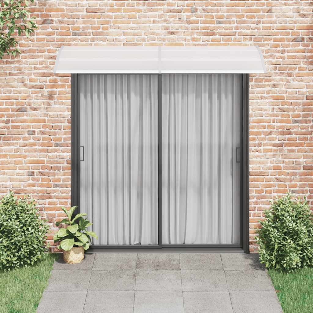 VIDAXL -Tür -Baldachin 240x75 cm PC grau und transparent