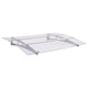 Vidaxx Türvordach 150x90 cm pet silberfarben und transparent
