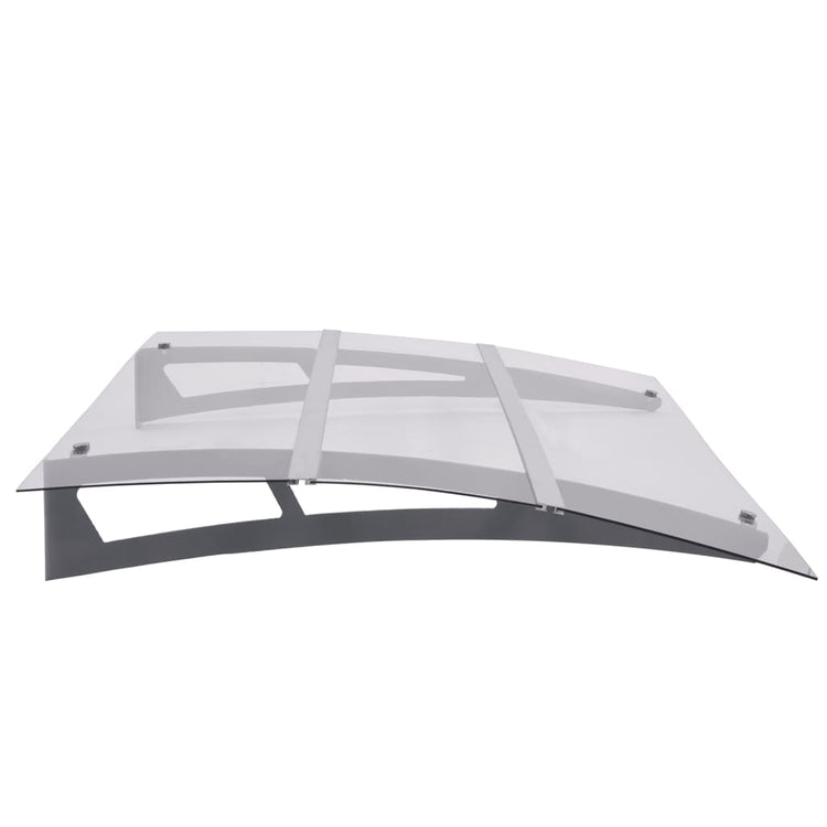 Vidaxx Türvordach 150x90 cm pet silberfarben und transparent