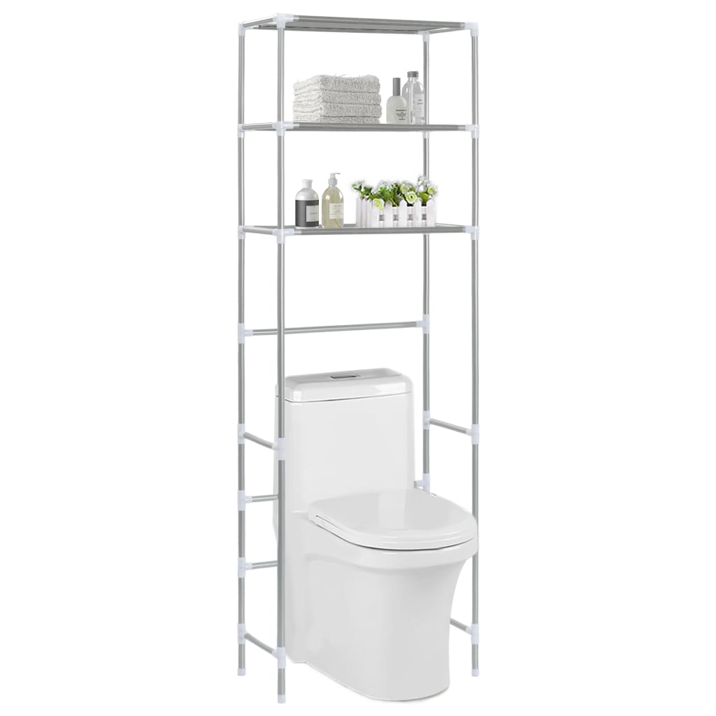 VIDAXL-Speicher für 3-layer 53x28x169 cm silberfarben