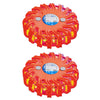 Proplus -Warnscheiben mit 16 LEDs 2 St Orange