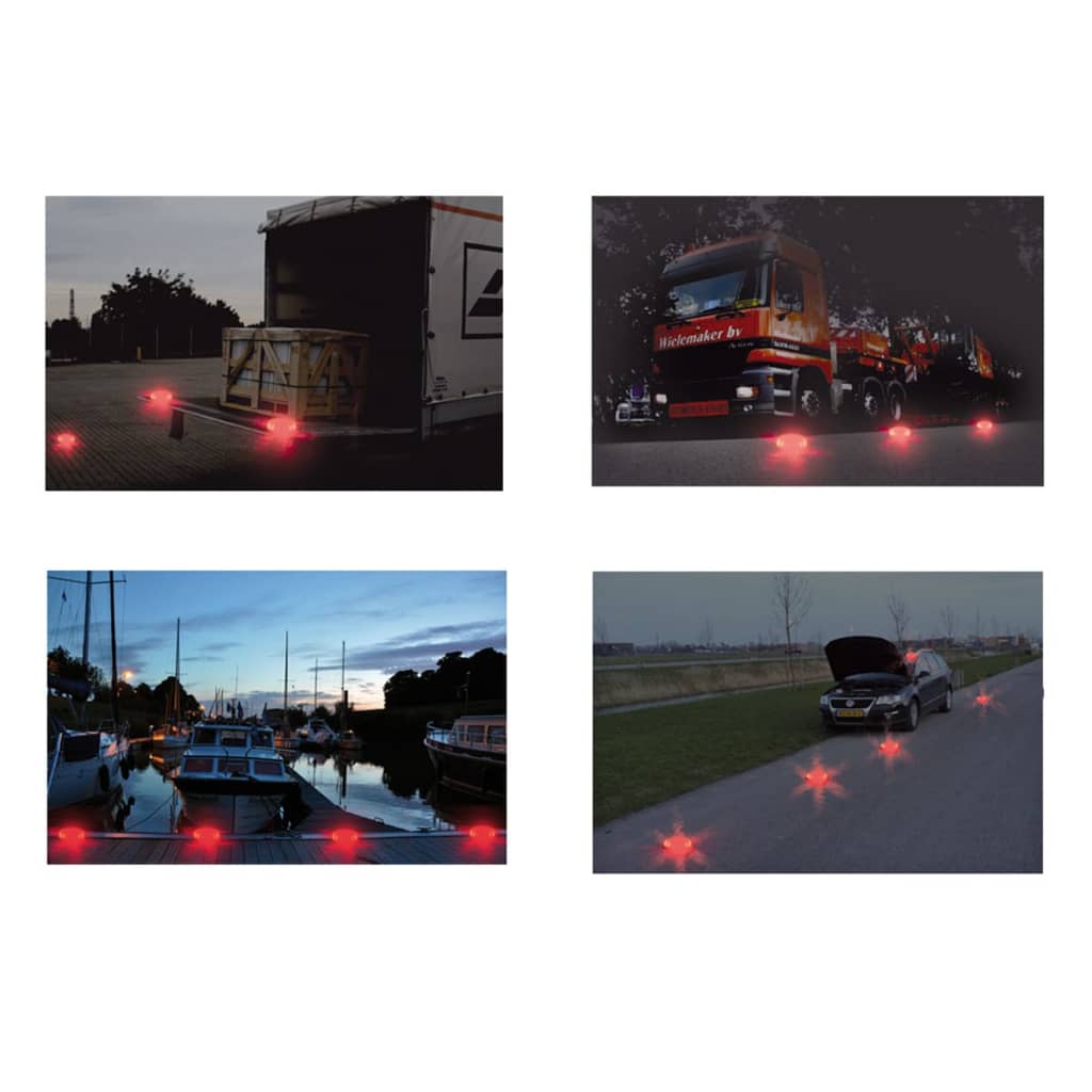 Proplus -Warnscheiben mit 16 LEDs 2 St Orange