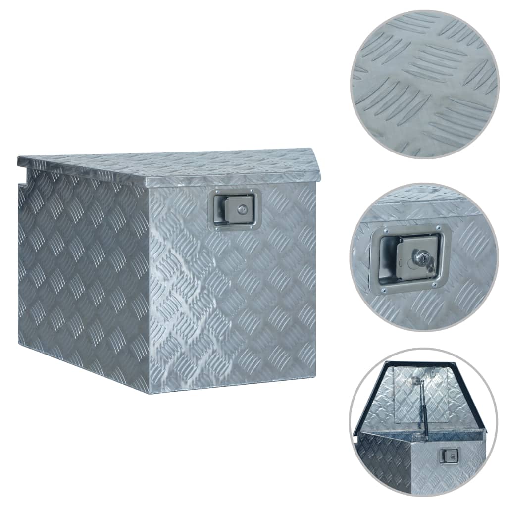 Vidaxl Aluminiumbox 737 381x410x460 mm silberfarben