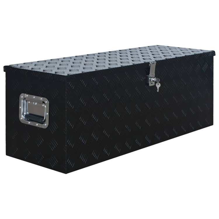 Vidaxl Aluminiumbox 1085x370x400 mm Schwarz