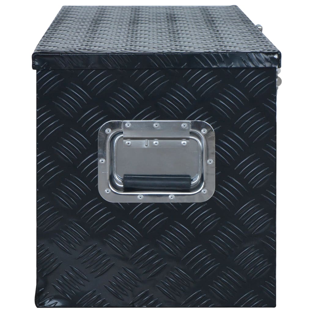 Vidaxl Aluminiumbox 1085x370x400 mm Schwarz