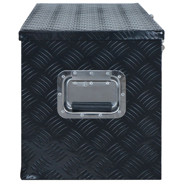 Vidaxl Aluminiumbox 1085x370x400 mm Schwarz