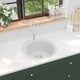 VIDAXL Sink -Einzelbehälter um Granit weiß