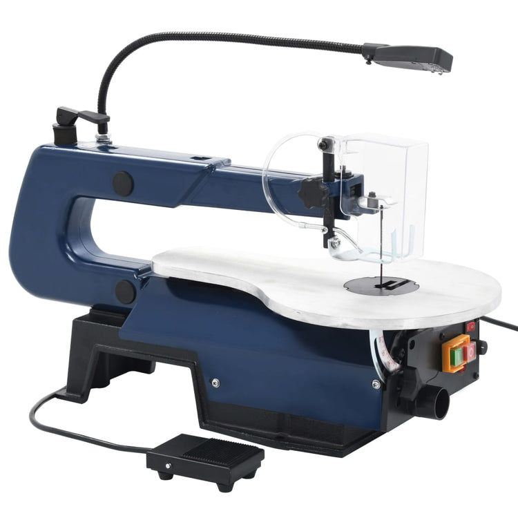 Vidaxl Miggull Saw Machine Elektrik mit Fußpedal und LED -Licht 125 W