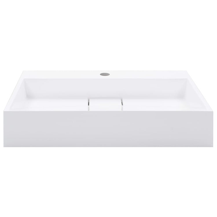 Vidaxl Washbeasin 60x38x11 CM Mineralguss Marmorguss Weiß