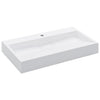 Vidaxl Waschlbe 80x46x11 cm Mineralguss Marmorguss Weiß
