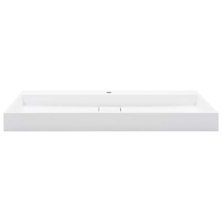 Vidaxl Washbeer 120x46x11 cm Mineralguss Marmorguss Weiß